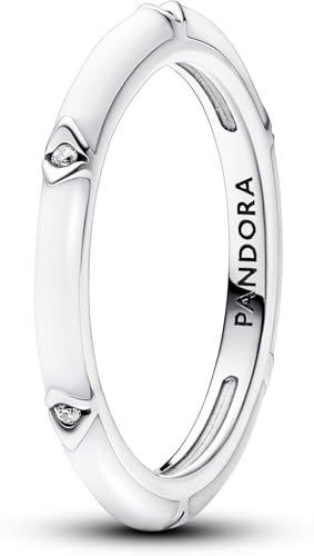 PANDORA Sterling silver Enamel Cubic Zirconia White 193089C01-62
