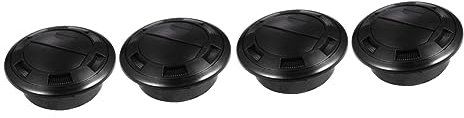 CHILDWEET 4piezas Deflector De Aire Acondicionado Negro para RV y Autobús De Fácil Instalación y Limpieza para Reemplazo De Ventilación Dañada