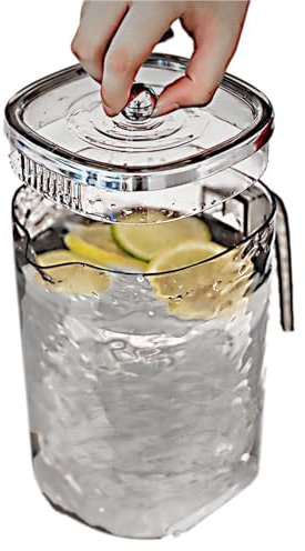 Iced Tea Carafe | Juice Pitcher | Beverage Pitcher, Home Large Pitcher