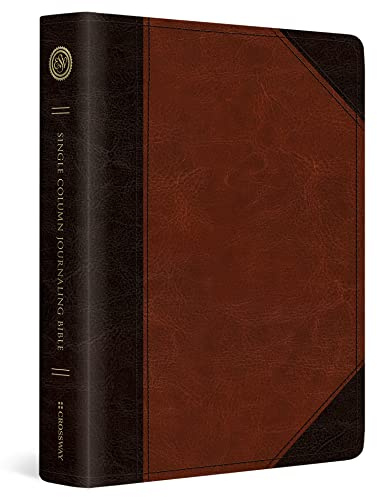 ESV Single Column Journaling Bible (TruTone, Brown/Cordovan, Portfolio Design)