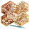 4 Set DIY 3D House Stickers, Cute Stickers DIY Scene Stickers Make Your Own Katzencafé, Buchhandlung, Bäckerei, sonniger Garten Miniatur Szenen Aufkleber Mit Tweezer Geschenk für Kinder