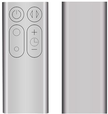 CLVIZCXOM Remote Control Fit for Dyson TP00 TP01 AM11 Air Purifier Fan | Silver, Fit for Part 965824-06 965824-07 Cooling Tower Fan, No Setup Required, Requires 1x CR2032 Battery (Not Included)