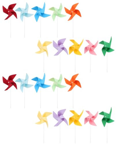 TOYANDONA 100stücke Windrad Für Junge Mädchen Unbemalte Windräder Zum Basteln Und Ausmalen Kreative Freizeitaktivitäten Kunst Und Hand-Auge-koordination