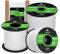 Abma Cord Paracorde 2mm Corde 15m 100% Nylon 1 Brin Type I Corde de Survie, Corde Extérieure - Max. 45 kg - Blanc