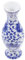 HEALEEP Vase Céramique Bleu Style Chinois Traditionnel Parfait pour Décoration Intérieure pour Arrangements Floraux Votre Maison Bureau