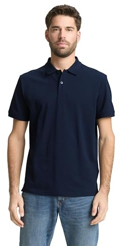 TOM TAILOR Herren Basic Piqué Poloshirt