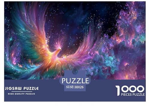 Phönix Puzzle 1000 Teile Herausforderungsspielzeug Erwachsene Und Kinder Nebel Kreatives Puzzle Familienbildungsspiel Geschenk Für Home Dekoration 38x26cm 1000pcs