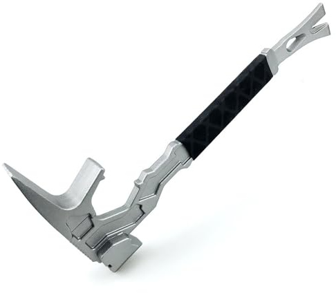 Multifunction Demolition Tool, 15 15-in-1 Pry Bar Wrecking Bar with Nail Puller & Magnetic Holder - Heavy Duty Manganese Steel Construction & DIY Hand Tool