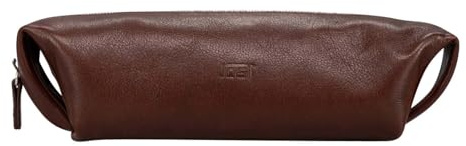 Jost Cuir Trousse à Crayons Vardo Pencil Case Brown Brun