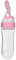 Biberon en silicone de 90 ml avec cuillère, cuillère de bouteille de silicone de sucette d'alimentation de céréales de nourriture fraîche(Rose)