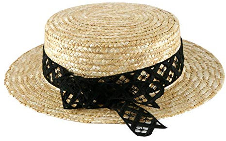 Classic Italy - Chapeau canotier Paille Homme ou Femme L'Équinoxe - Taille 60 cm