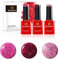 Bluesky Gel Polish, Gel Nagellack Set, Pink Confetti. Diamond Girl Blz44, Barbie Pink Blz04, Scarlett Red Blz35. 3 x 5 ml Glitzer, Rosa