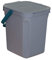 Denox Organic Bucket 10 L, Bio-Eimer, 10 Liter, Grau, Kunststoff