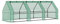 Outsunny Invernadero de Jardín Invernadero de Exterior 270x90x90 cm Tipo Caseta Tubo de Acero Vivero Casero con 3 Ventanas para Cultivo Plantas Flores Tomates Verde