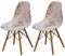Highdi Schalenstuhl Bezug, Stuhlbezug 2/4/6 er Set Stuhlbezüge Stretch Esszimmerstühle Bezug Moderne Elastischer Stuhlhussen Abnehmbar Waschbar Küchenstühle Husse (Aprikose königlich,2 PCS)