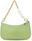 Right 20 Damen Handtasche mit Perlenkette Klein Schultertasche Weiß Damen PU Leder Umhängetasche Frau Vintage Shoulder Mini Handtasche Clutch Geldbörse Messenger Bag