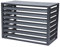 Abdeckung Für Klimaanlage Cover Schutzgitter für Klimaanlagen und Wärmepumpen Aluminium Klimaanlagen abdeckung Mülltonnenbox Gartenbox Müllbox Schutzgitter Verkleidung ( Color : Nero , Size : 1.5P: L1