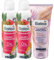 Balea 3er-Set Körperpflege: Deospray SWEET SUNSHINE frisches Hautgefühl bis zu 24 Stunden tropischer Duft ohne Aluminiumsalze (2 x 200 ml) + ETERNAL SUMMER Schimmerlotion Bodylotion (200 ml), 600 ml