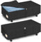 Huquter Almacenamiento debajo de la cama con ruedas de 50 litros, paquete de 2 cajas de almacenamiento plegables debajo de la cama con tapa y cremallera, gran almacenamiento debajo de la cama con