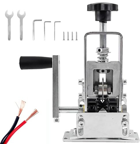 Pelacables Electricista Automático, Pelador de Cables Accionada por Manivela o Taladro, Maquina Pelacables Eléctrica Cobre, Pelador Automático para Reciclaje de Residuos de Cobre(aleación de aluminio)