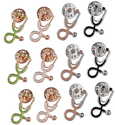 30 Stück Stethoskop-Brosche, Mini-Geschenke, Miniatur-Dekoration, Geschenke, Krankenschwestern, Geschenk-Dekoration, Anstecknadel, kreative Abzeichen, Tasche, Abzeichen, Medizinstudenten, Abschluss, G