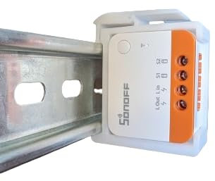 2er Set Adapter Halterung für Sonoff ZBMINI L2 Zigbee Smart Switch Matter Hutschiene/DIN Rail bracket (35mm)