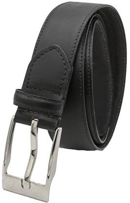 Zerimar Ledergürtel – Gürtel mit Reißverschluss innen zur Diebstahlsicherung – 39 mm Breite – Diebstahlsicherung – Ledergürtel – Farbe schwarz – Größe 120