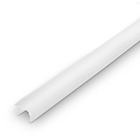 BRILONER - Pimp Your Panel Diffuser White Optic, Plastic Profile, Accessory Acoustic Panels, clampable, can be Shortened, 1.3m, White