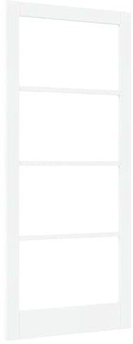 vidaXL porta interna con vetro ORKDAL bianco 93x211x4 cm