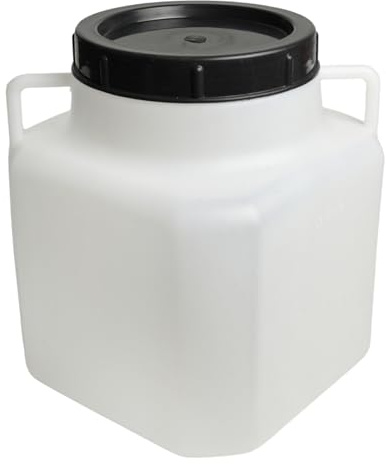 Food-Grade Plastic Barrel with Screw Lid – Fermentation & Storage Container for Food, Water, Pickling, Brewing – Durable & Lightweight, 5L to 40L (Small - 5L)