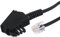 Hama Telefonkabel (TAE-F-Stecker - Modular-Stecker 6p4c) 15 m, schwarz