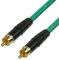 SPDIF Digital Audio Video Coaxial Cable RCA to RCA Van Damme 75 ohm Coax Phono (4 m, Green)