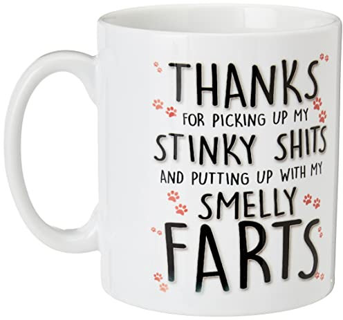 Funny Gift from The Dog Stinky Shits Smelly Farts Dog Dad Gift Dog Mum Gift Dog Walker Gift Funny Mugs Present Banter Joke Humour WSDMUG1492