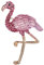 Broche flamant rose animal oiseau flamant rose épinglette insigne épingle Saint-Valentin bijoux pour femmes hommes