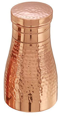TreegoArt Pot à Sucre Martelé Cuivre Fini Poli 1000ml