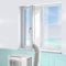 Air Conditioner Window Seal, Machine-YA Window Seal for Portable Air Conditioner and Tumble Dryer, Works with Every Mobile Air-Conditioning Unit, Air Exchange Guards With Zip and Hook Tape (400CM)