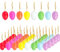 Niaciswe Ostereier 40PCS aufhängen Ostereier Plastik DIY 8 Farben 8x4,2cm Ostereier zum Bemalen Aufhängen Eier Mehrfarbige Plastikeier Easter Eggs Kunststoff Osterdeko für Draußen Deko
