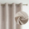 MIULEE Wohnzimmer Vorhänge Gardinen Leinen Ösenvorhang Leinenoptik Vorhang Boho Gardine mit Ösen Semi-transparent Leinenvorhang Curtains 2er Set HxB 225x140 cm，Khaki