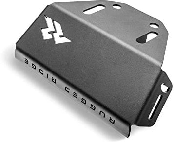 Rugged Ridge Hitch Skid Plate | Black, Steel | 18013.01 | Fits 2007-2023 Jeep Wrangler JK/JL; 2020-2023 Jeep Gladiator JT w/ 2 Receiver Hitch