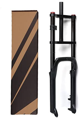 WAMBAS Fahrrad-Federgabeln, BMX-Fahrrad-Federgabel, 24 Zoll, 4,0 Zoll, Fetter Reifen, MTB, Luft, E-Bike-Gabel, Rückpralleinstellung, 1-1/8 QR, Scheibenbremsgabeln, Federweg 120 mm, 2780 g