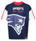 Recovered New England Patriots Cut and Sew Dunkelblau Oversized NFL T-Shirt - S