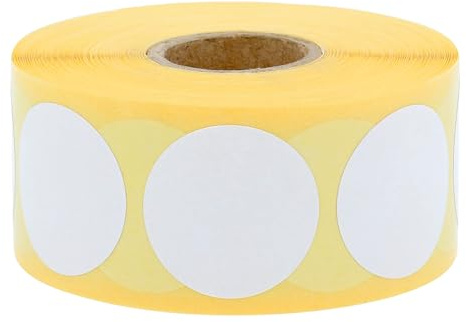 Labelident Thermoetiketten auf Rolle - Ø 30 mm - 2.000 Thermodirekt Etiketten Eco, stark selbstklebend