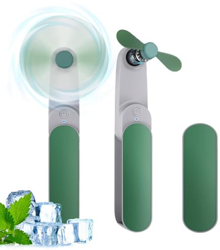 Tigayhc Portable Handheld Fan, Mini Rechargeable Hand Fan[9-15 Working Hours], Portable USB Small Pocket Fan, Personal Fan,Gifts for Women/Girls/Friends
