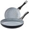 Prestige Disney Monochrome Ceramic Frying Pan Set 24 & 28cm - Non Stick Frying Pan Set, Induction Suitable, PFAS & PFOA Free Cookware, Black & White