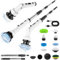 Electric Cleaning Brush, Electric Spin Scrubber Cordless with 9 Interchangeable Brush Heads, Tub Mop Set, Electric Cleaning Brush with Adjustable Handle 37-140 cm for Bathroom, Kitchen, Car, Floor