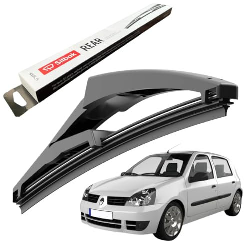 Silbak Rear Windscreen Wiper, fits for RENAULT CLIO II (03/1998-05/2009) Rear Wiper Blade, 300mm