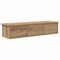 vidaXL Wall Cabinet - Floating TV Unit/Media Organizer - Artisan Oak 88x26x18.5 cm Engineered Wood - Living Room/Bedroom Storage with 3 Drawers