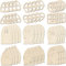Dive into Creativity DIY Craft Kit with 48 PCS of Miniature Wood Fairy Doors & Windows (subtle styles)