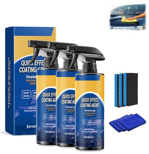 Auto-Beschichtungsspray – Fortschrittliches Beschichtungsmittel mit Schnellwirkung für die wasserlose Wäsche, Teileaufbereitung und Nano-Schutz (3)