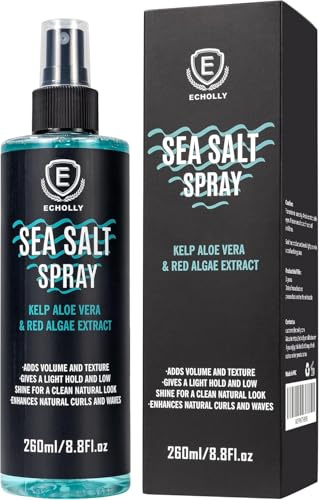 Sea Salt Spray for Hair Volumizing & Texturizing - Organic Beach Waves for Men & Women - Adds Lift, Natural Matte Finish, No Stickiness - Saltwater Spray for Fine Hair,8.8 Oz/260ML